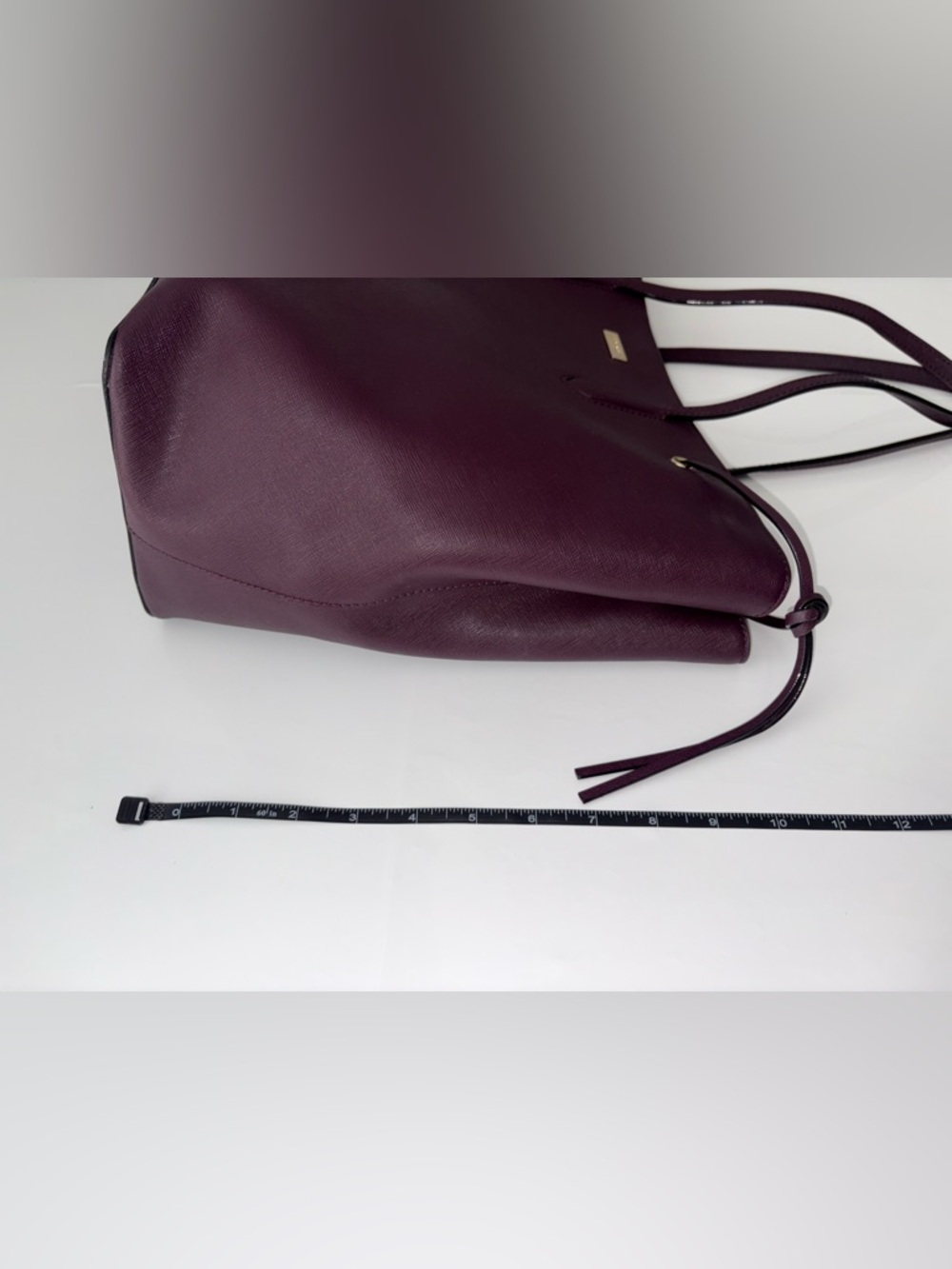 Kate Spade Laurel Way Ari Large Tote Purple Saffiano Leather - Picture 9 of 16